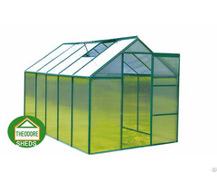 Aluminum Greenhouse 10x6 Ft Green