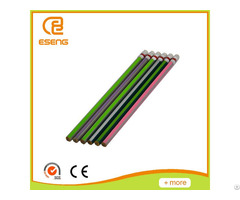 Metallic Colorful Stripe Hb Pencil With Eraser