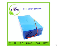 Ce Approved 36v 20ah Lifepo4 Lithium Battery Pack