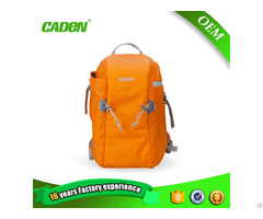 Fashion Korean Style Slr Camera Insert Orange Waterproof Nylon Multifunctional Backpack