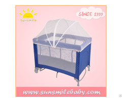 Oem Factory Supply European And Crc Standardbaby Playpen Travel Cot Bed With Mosquito Net