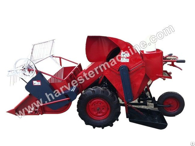 Walking Type Small Rice Wheat Combine Harvester