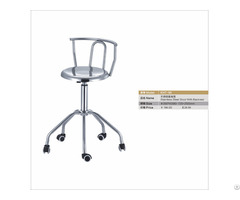 Stainless Steel Stool With Backrest