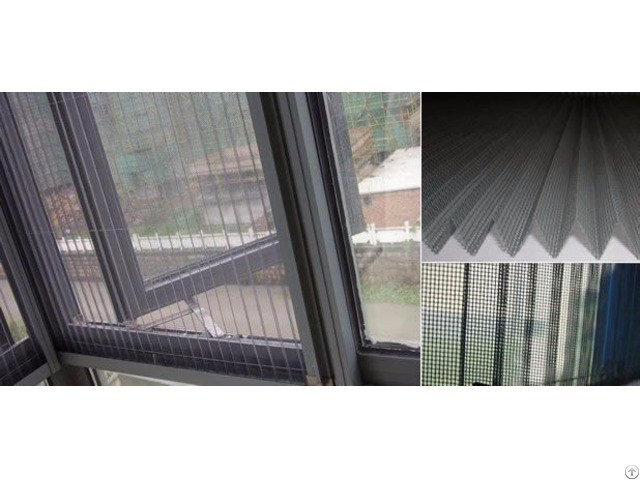 Pleated Mesh Window Screen Panels