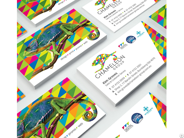 Business Cards Full Colour And Matt Cello Glaze Chameleon Print Group