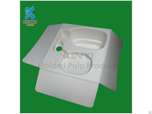 Biodegradable Waste Pulp Molded Fiber Packaging Custom