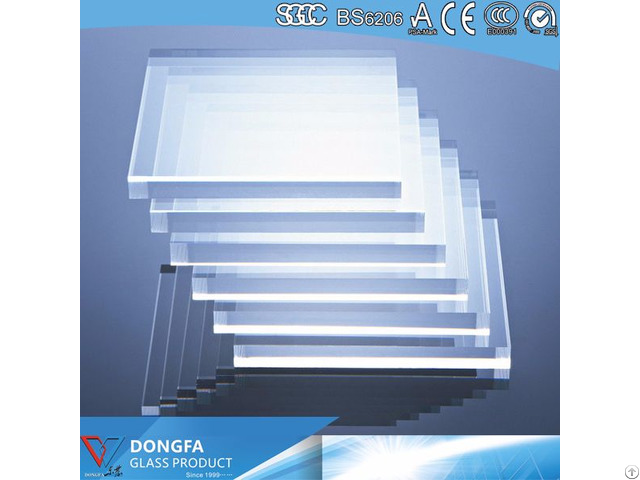 Clear Safety Tempered Glass For Building