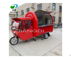 Movable Tricycle Bicycle Electric Food Cart