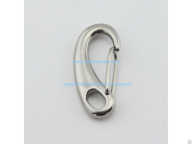 Grade 304 316 Stainless Steel Egg Shaped Mini Snap Hook 50mm 70mm 100mm