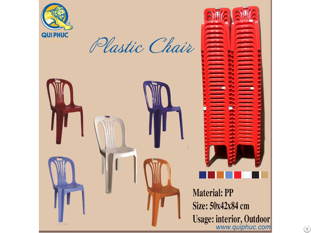 Plastic Chairs Backrest Qui Phuc Vietnam