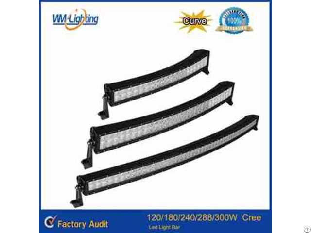 High Quality 120w 180w 240w 288w Curved Led Light Bar