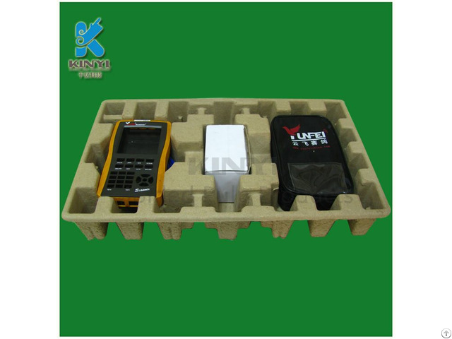 Wholesale Paper Pulp Molded Electrionic Shipping Packaging Tray Container