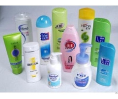 Plastic Self Adhesive Printed Labels In Cosmetics Bottle