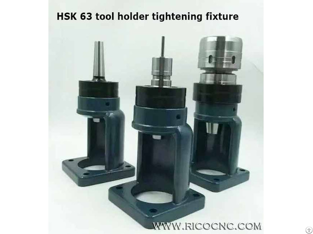 Non Keyway Toolholder Tightening Fixtures For Hsk63 Iso40 Bt40 Tool Change Out