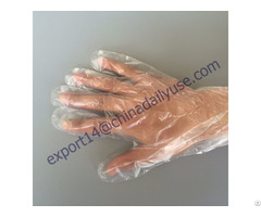 China Supply Disposable Poly Glove For Cleaning Gardening Medical Salon Use