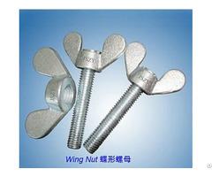 Stainless Steel Wing Nut With Round Head