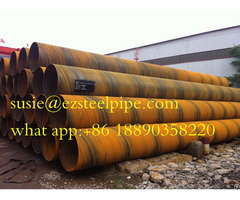 Spiral Welded Anti Corrosion Ssaw Steel Pipe