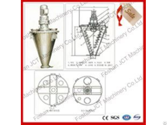 Jct Double Screw Blade Blender Machinery