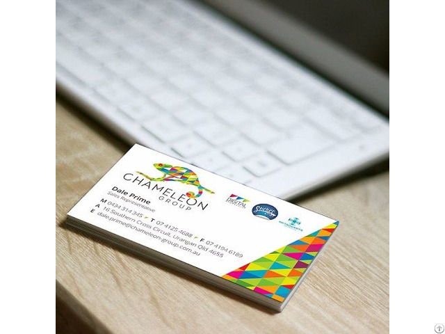 Matt Cello Glaze Business Cards Chameleon Print Group
