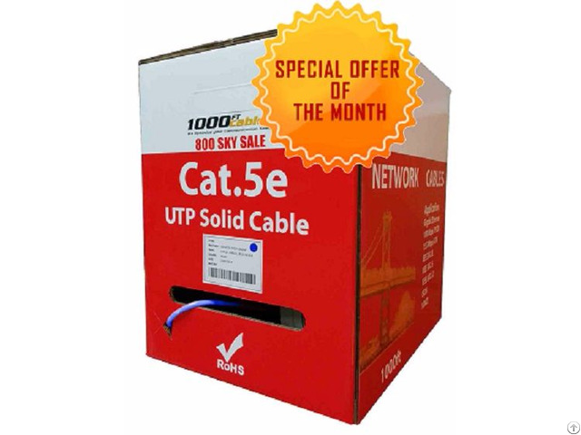 Bulk Cat5e Plenum Solid Copper Cable