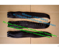 Natural Black Color 100 Percent Remy And Double Weft 65cm