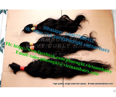 Standard Quality Cambodian Natural Wavy Hair 40cm