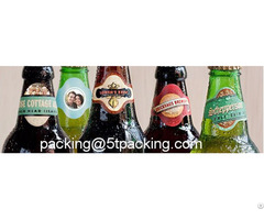 Personalized Oval Shape Glass Beer Bottle Used Printed Adhesive Label Manufacturer