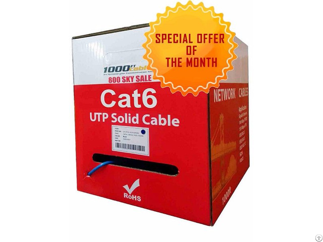 Cat6 Plenum Bulk Solid Copper Cable With Free Shipping