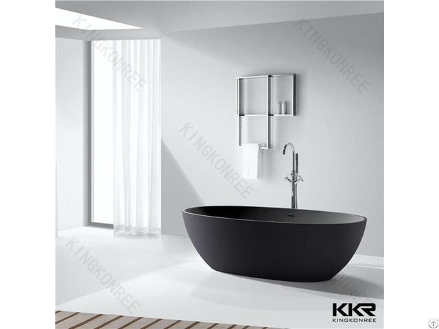 Solid Surface Shower Room Black Bath Tubs