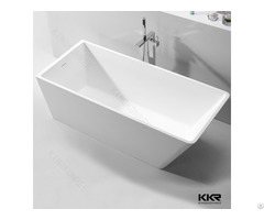 Kkr Factory Supply Artificial Stone Soft Bathtub