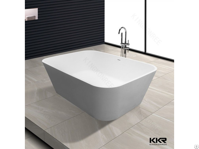 Simple Design White Solid Surface European Bathtubs