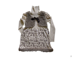 Fashion Design Knitting Sweater Dress For Girl Kids