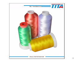 Dope Dyed 120d 2 100 Percent Polyester Embroidery Threads