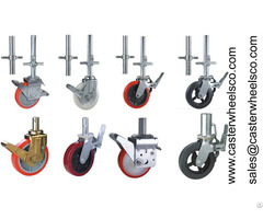 Scaffolding Caster Wheels With Adjustable Jack And Nut
