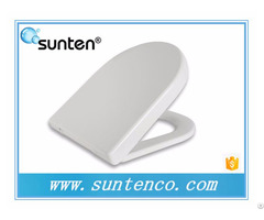 Pure White D Shape Urea Material Soft Close Toilet Seat Suppliers