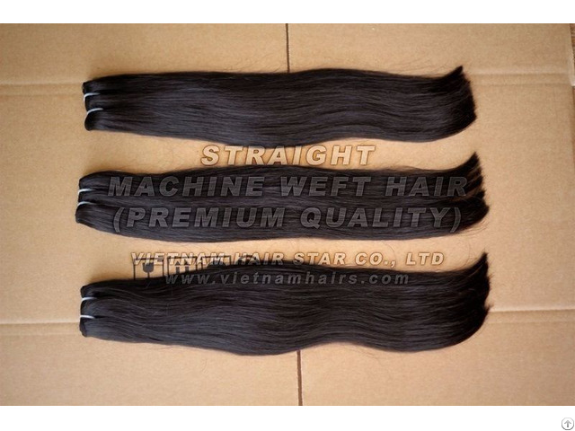 100 Percent Virgin Vietnam Remy Human Machine Weft Hair