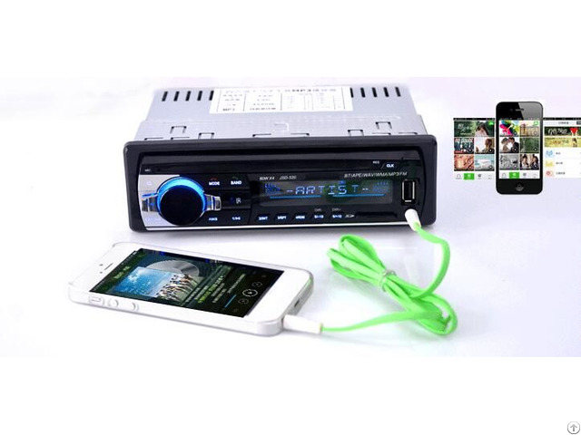 Fm Aux Input Receiver Sd Usb Mp3 Mmc Wma Autoradio Car Radio