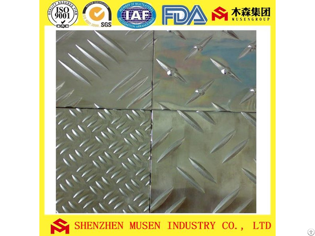 Aluminium Checkered Plates And Diamond Three Or Five Bars Pattern