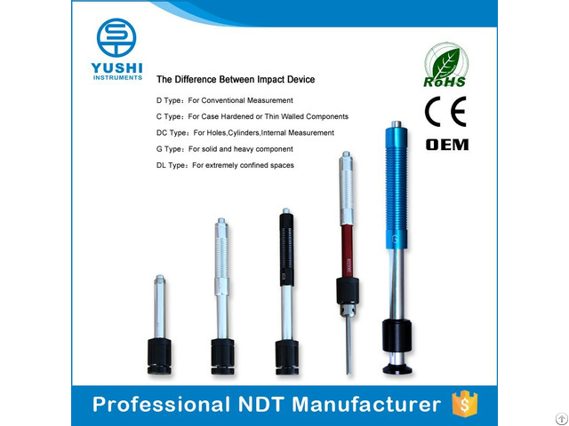 Portable Leeb Hardness Tester Impact Devices Collection