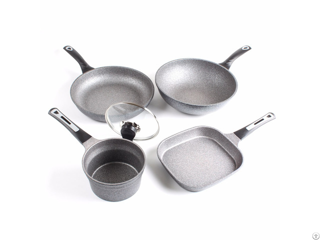 Infinistone Cookware Fry Pan Skillet Wok Pot