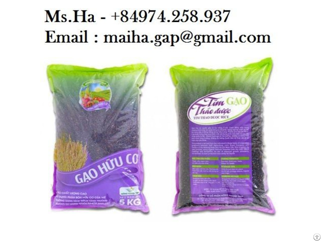 Black Herbal Rice From Vietnam For Sale With High Quality