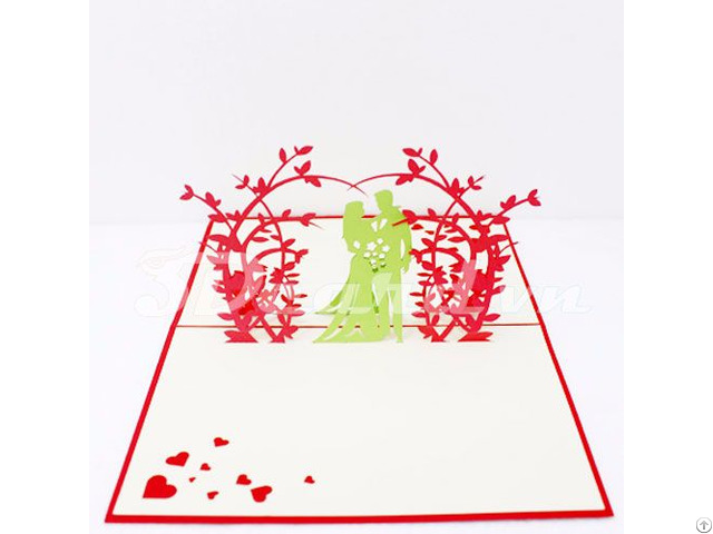 Wedding Invitation 4 3d Pop Up Handmade Card