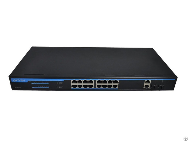 Power Over Ethernet 16 2combo Upink Port Poe Switch