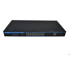Power Over Ethernet 16 2combo Upink Port Poe Switch