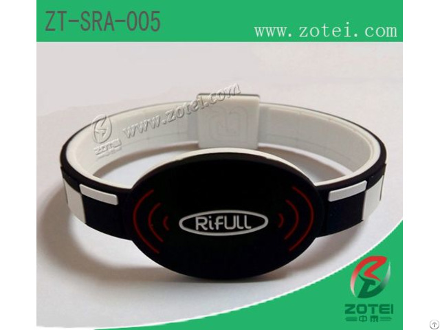 Rfid Silicone Wristband Tag Zt Sra 005