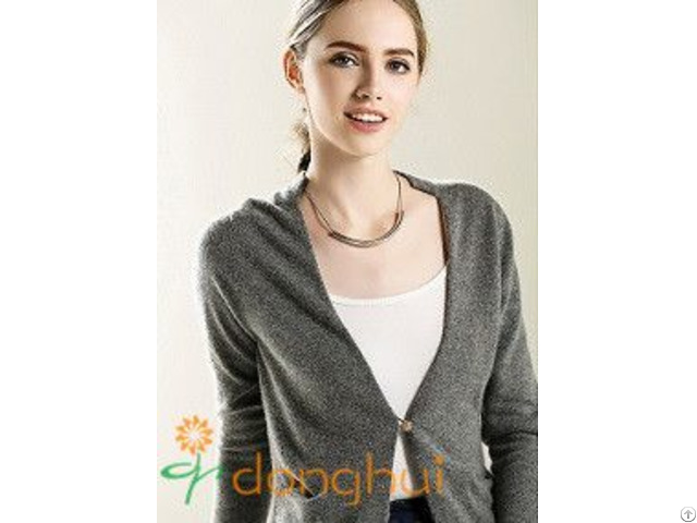 Ladies Wool And Cashmere Blend Cardigan Sweater