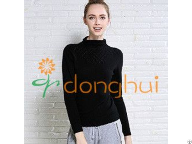 Anti Pilling 100 Percent Cashmere Knitting Sweaters For Women