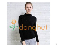 Anti Pilling 100 Percent Cashmere Knitting Sweaters For Women