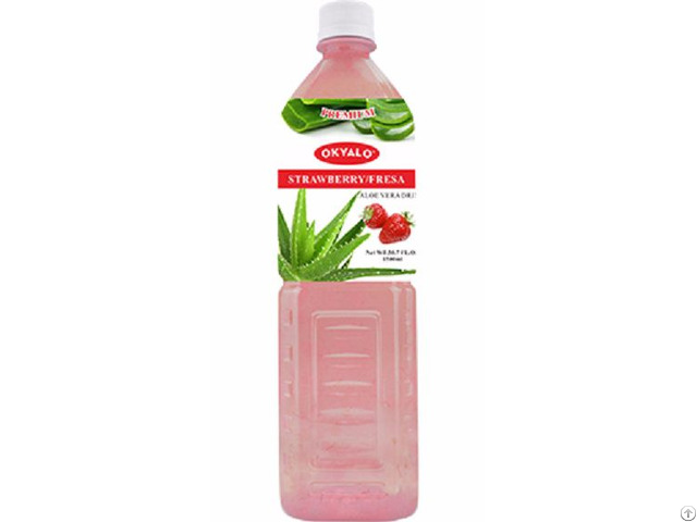 Strawberry Fresh Pure Aloe Vera Drink Supplier Okyalo