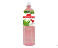 Strawberry Aloe Vera Juice With Pulp Okeyfood In 1 5l Bottle
